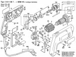 Bosch 0 601 136 761 Gbm 1 Re Univ. Electr. 1-Sp. Drill 230 V / Eu Spare Parts